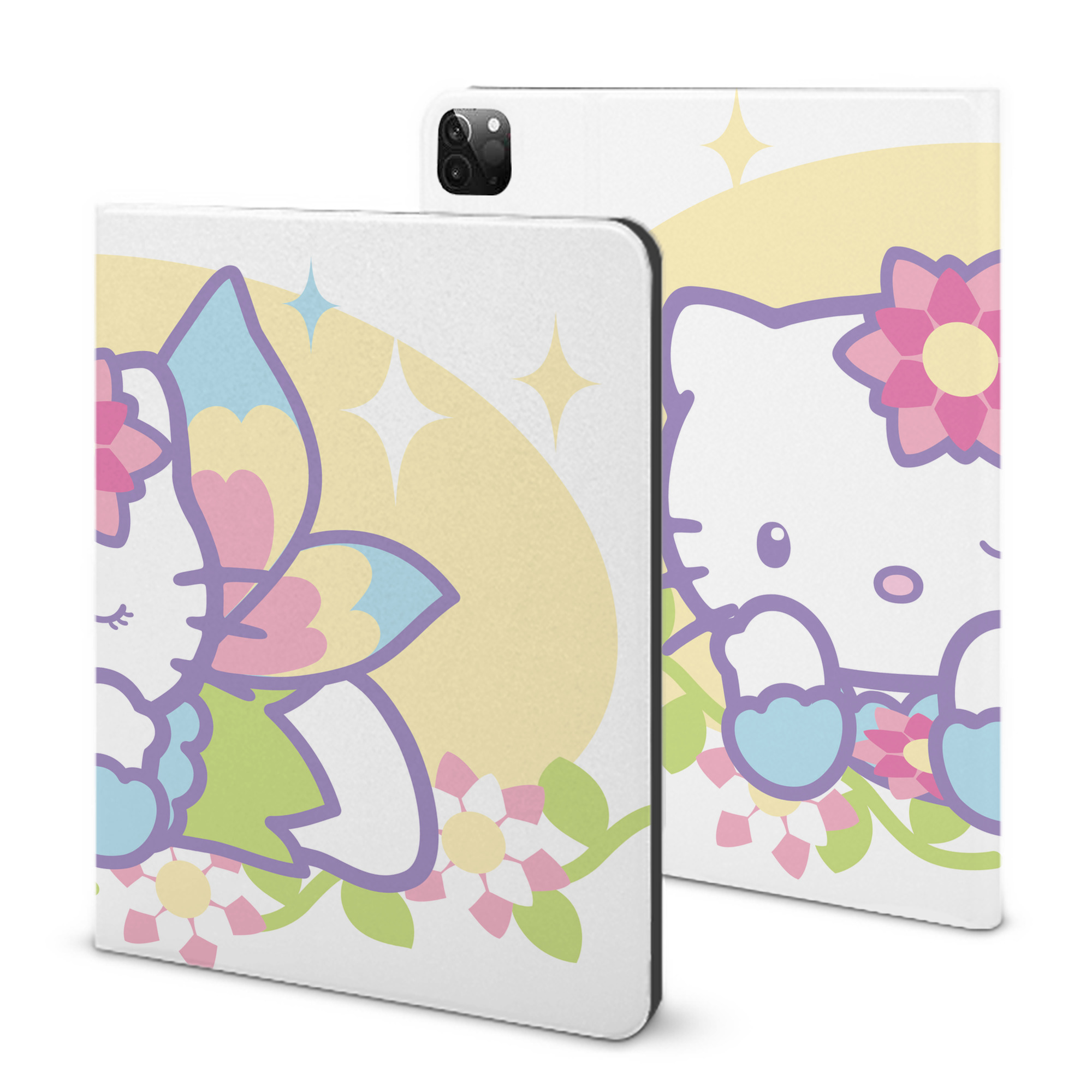 （画像用） Hello Kitty ハローキティ IPadケース ペンホルダー付き ブックスタイルデザイン